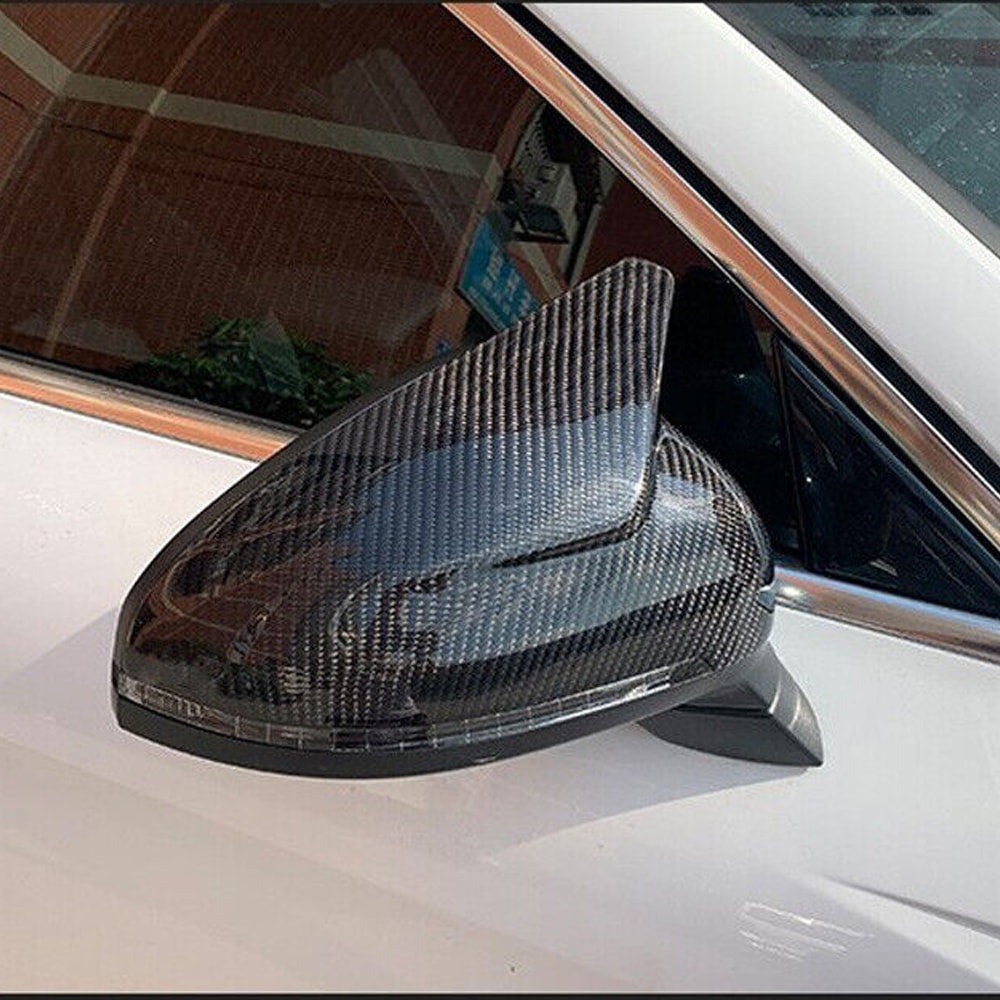 Audi A4 B9 RS4 S4 Sedan 4-Door 2017-2022 Mirror Covers Replacement Style Carbon Fiber
