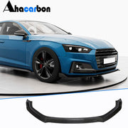 Audi A5 Sline S5 2017-2019 Front Bumper Lip Carbon Fiber