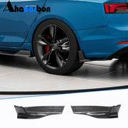 Audi A5 Sline S5 2017-2019 Rear Bumper Splitters Carbon Fiber