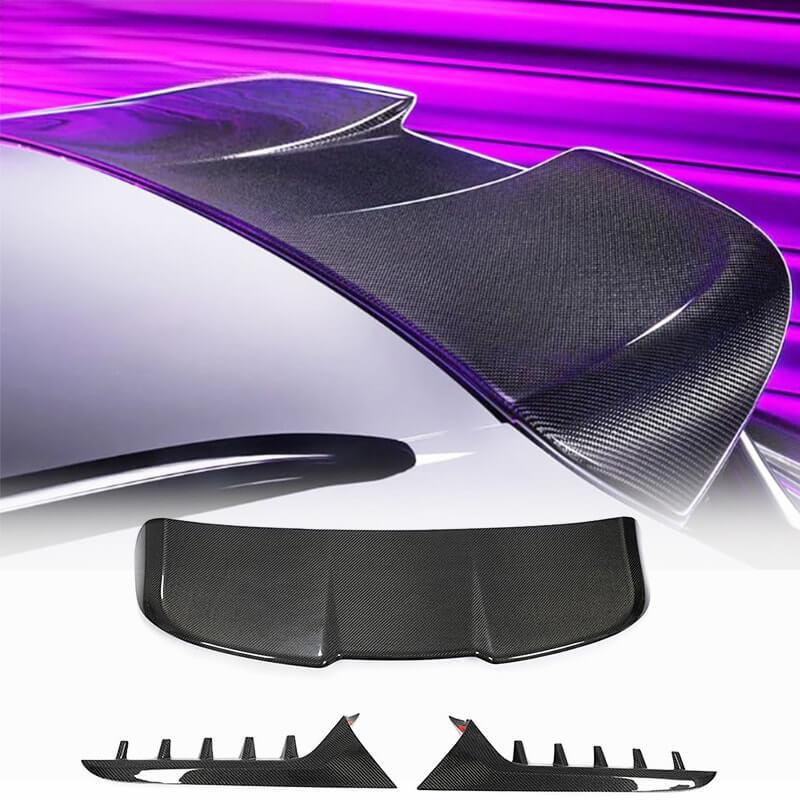 Audi RS6 C8 Avant Carbon Fiber Rear Roof Spoiler, 2019–2022 | 3-Piece