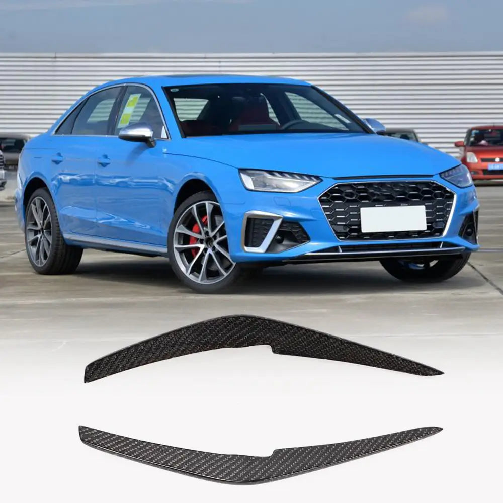 Audi S4 A4 Sline B9 Sedan Facelift 2020-2021 Front Bumper Splitters Carbon Fiber