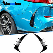 BMW 2 Series F44 216i 218i 220i 228i M Sport M235i 2020-2023 Rear Bumper Splitters Gloss Black ABS