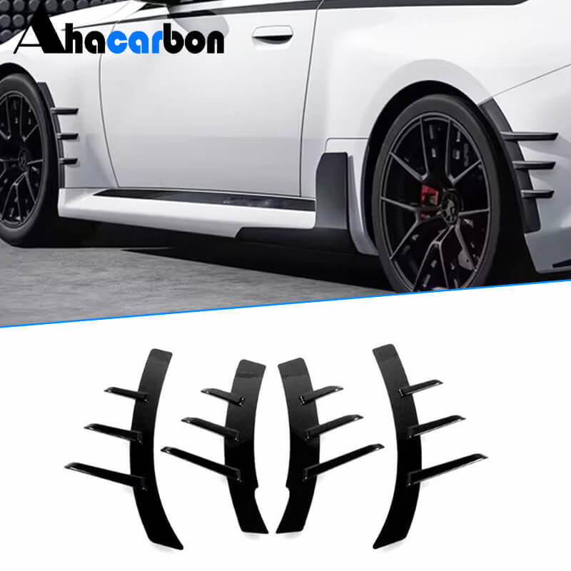 BMW 2 Series G42 220i 230i 230i xDrive Coupe 2-Door 2022-2023 Side Air Fender Covers Glossy Black ABS