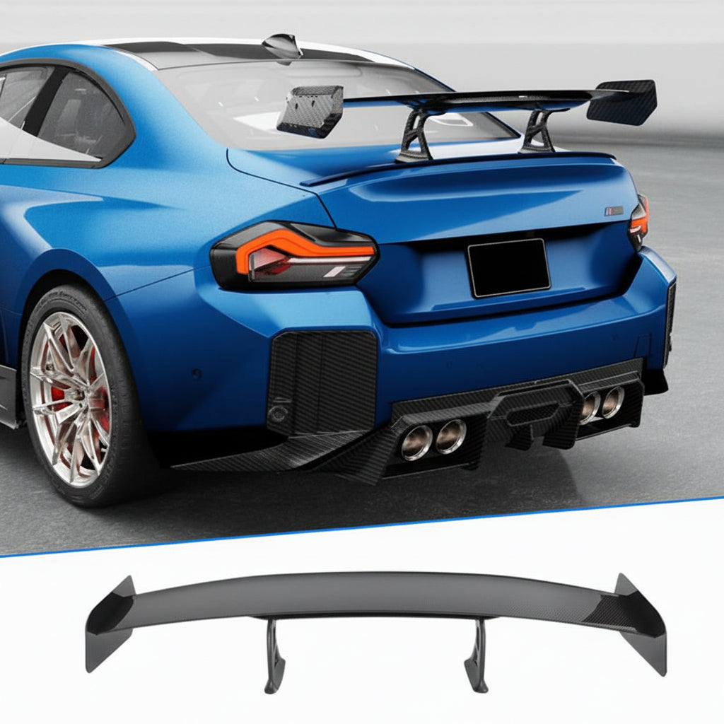 BMW 2 Series M2 G87 Coupe 2022-2024 Rear Trunk Spoiler Dry Carbon Fiber