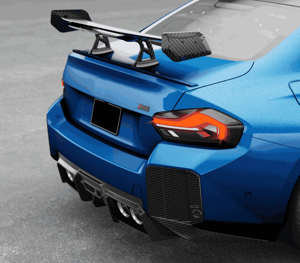 BMW 2 Series M2 G87 Coupe 2022-2024 Rear Trunk Spoiler Dry Carbon Fiber