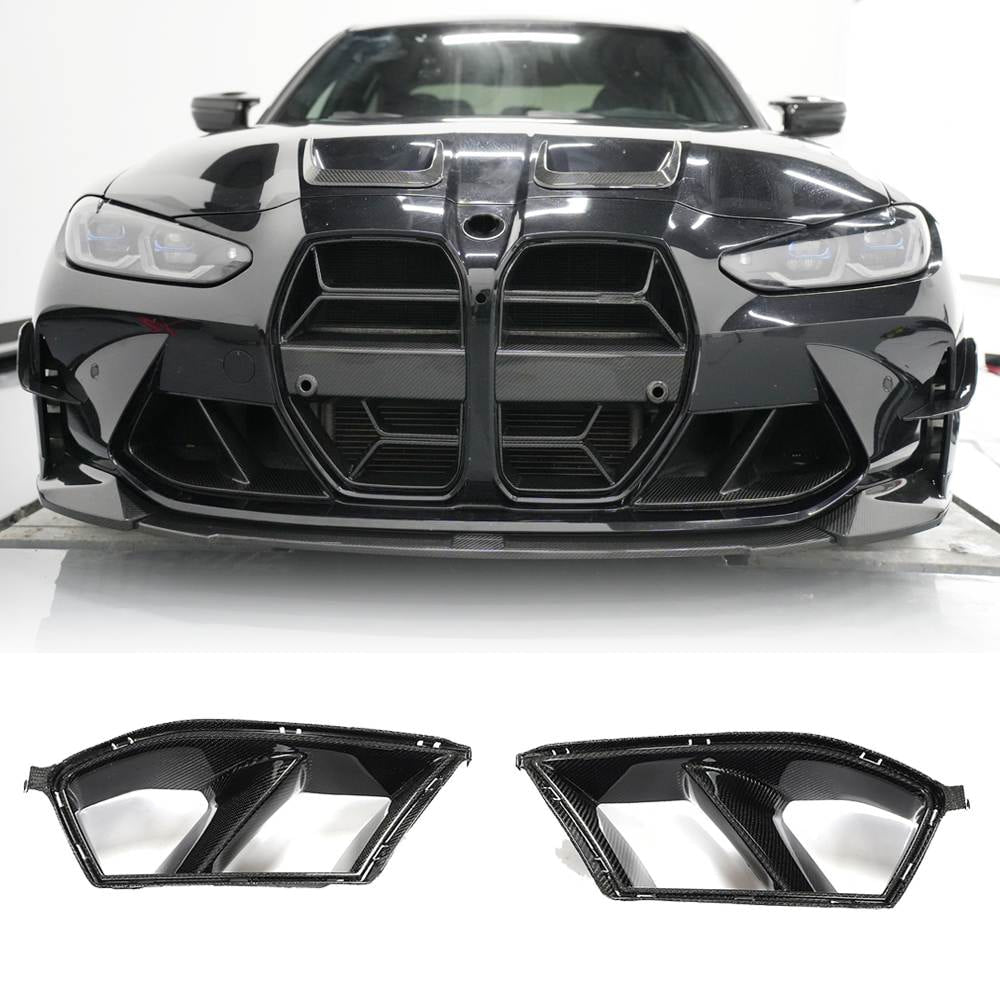BMW 3 Series 4 Series G80 M3 G82 G83 M4 2021+ Front Bumper Vents Carbon Fiber