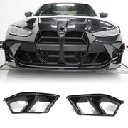 BMW 3 Series 4 Series G80 M3 G82 G83 M4 2021+ Front Bumper Vents Carbon Fiber