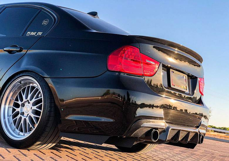 BMW 3 Series E90 M Sport 2005-2012 Rear Bumper Diffuser Carbon Fiber/FRP