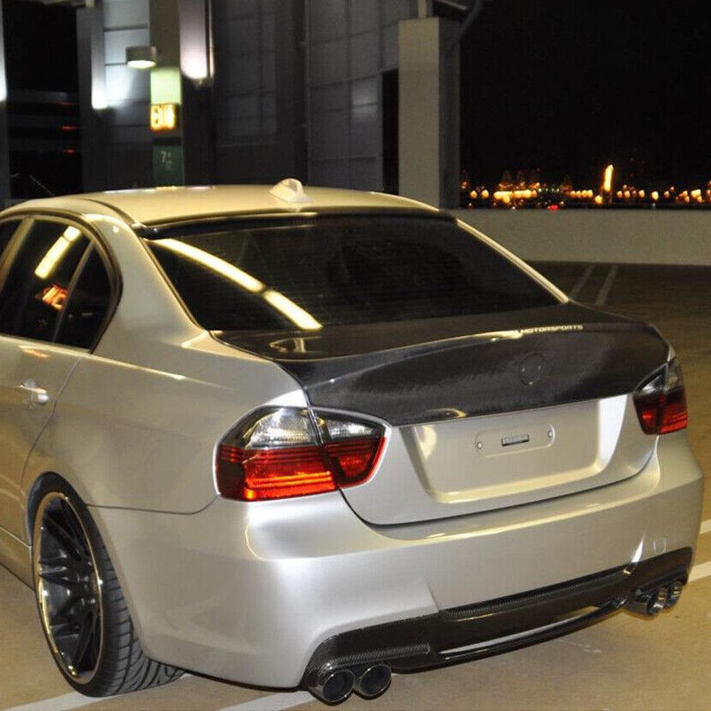 BMW 3 Series E90 Pre-LCI 2005-2008 Rear Trunk Spoiler Carbon Fiber