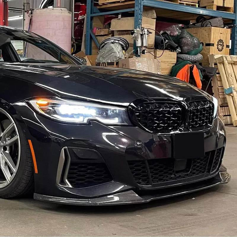 BMW 3 Series G20/G28 M Sport M340i 320i 330i Front Bumper Lip Carbon Fiber/FRP 2019–2023