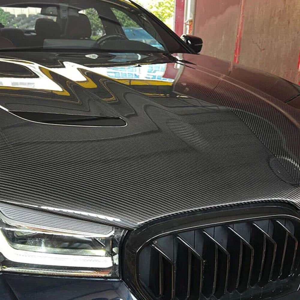 BMW 5 Series F90 M5 LCI 2018-2022 Car Front Hood Bonnet Cover Carbon Fiber
