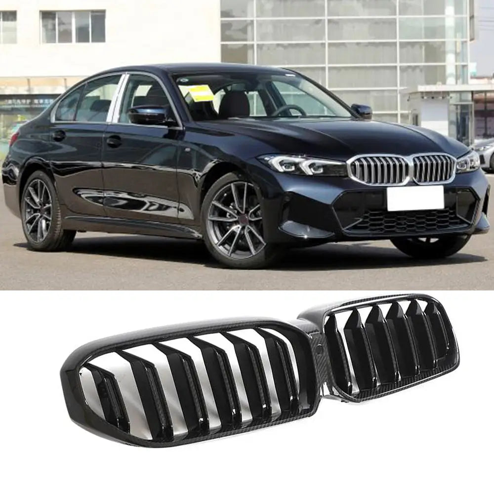 BMW 5 Series G30 G38 LCI 2021-2023 Front Grille Dry Carbon Fiber