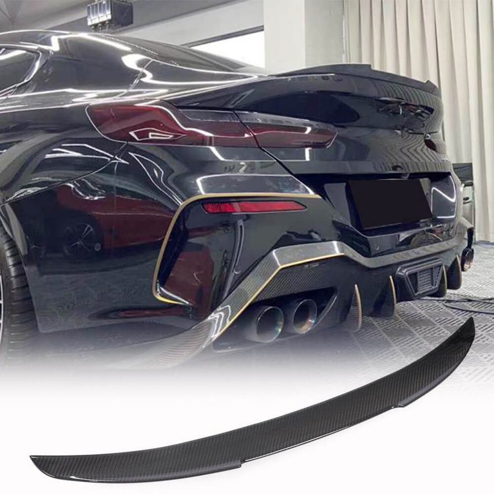 BMW 8 Series G16 F93 M8 Gran Coupe 2018-2022 Rear Trunk Spoiler Dry Carbon Fiber
