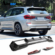 BMW F97 X3 M 2019-2023 Rear Bumper Diffuser With Splitters Carbon Fiber