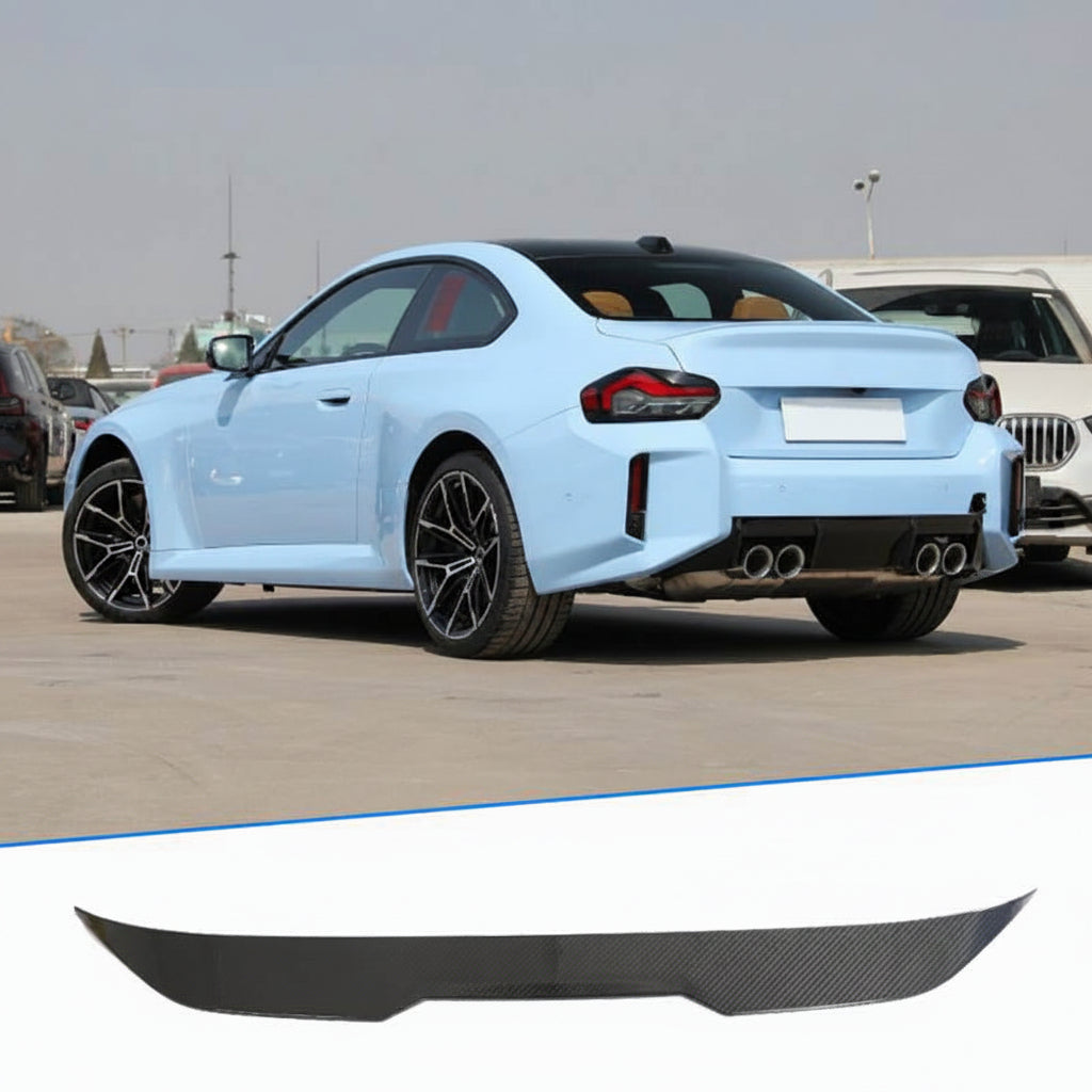 BMW G87 M2 Coupe 2-Door 2023+ Rear Trunk Spoiler Dry Carbon Fiber