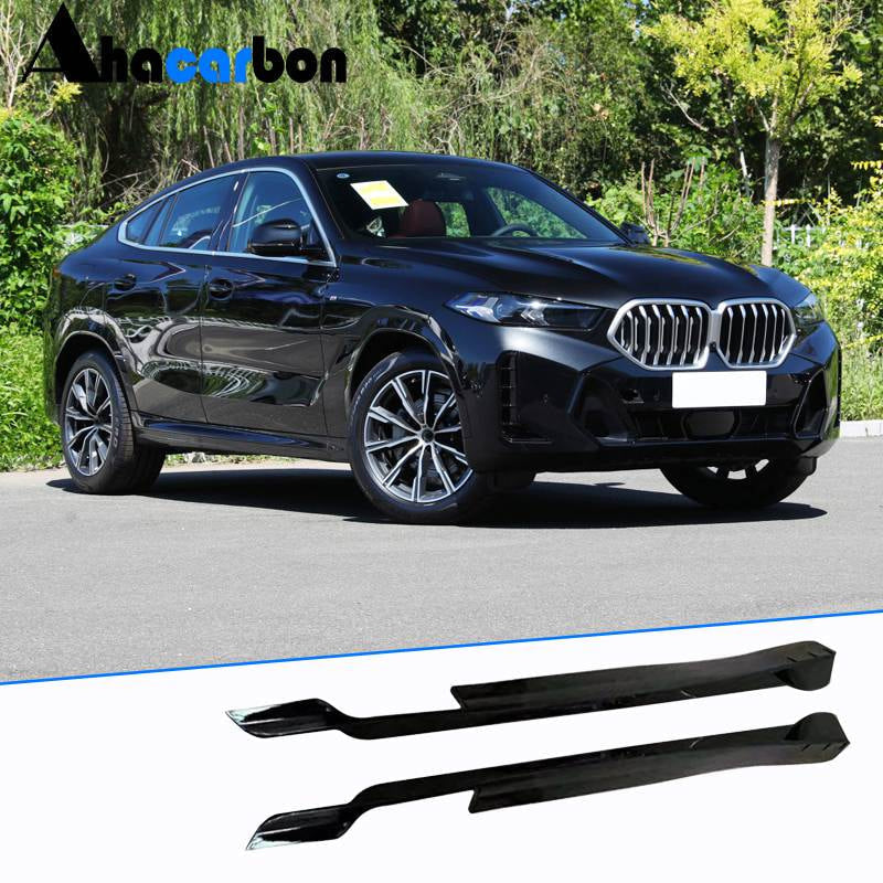 BMW X6 G06 2023 2024 Side Skirts Glossy Black ABS