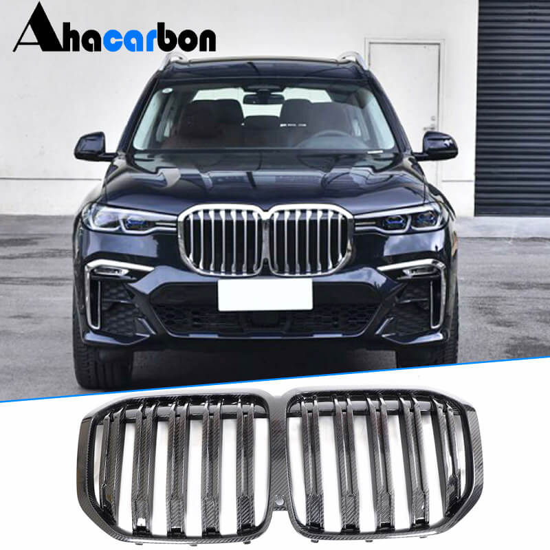 BMW X7 G07 2019-2022 Front Grille Dry Carbon Fiber