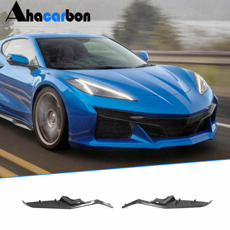 Chevrolet Corvette C8 Z06 2020-2024 Front Bumper Splitters Carbon Fiber