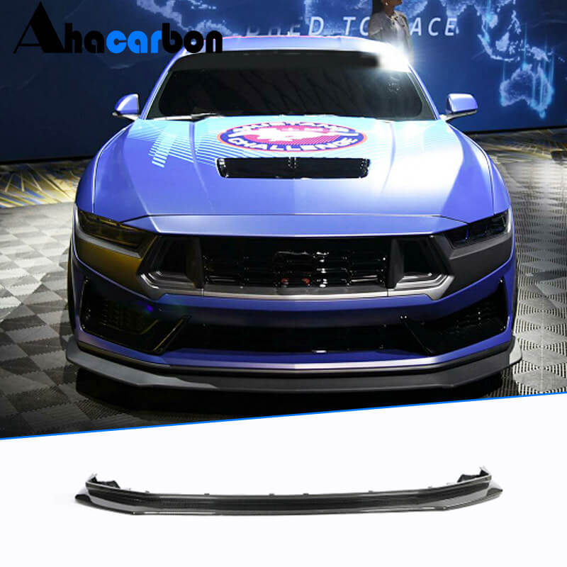 Ford Mustang Dark Horse 2024UP Front Bumper Lip Carbon Fiber