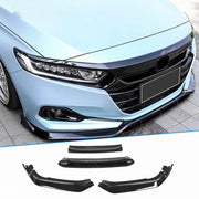 Glossy Black ABS Front Bumper Lip for Honda Accord Facelift Sedan 2021 and Newer