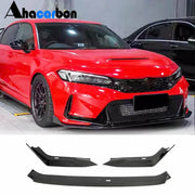 Honda Civic TYPE R Hatchback 4-Door 2023+ Front Bumper Lip Carbon Fiber