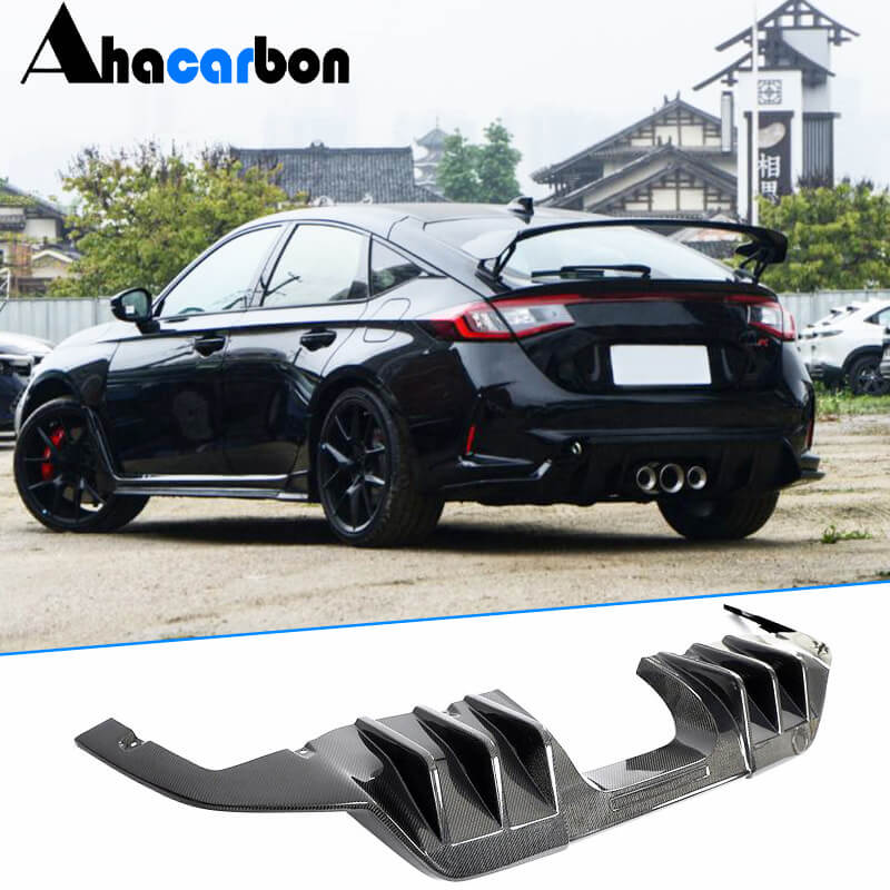 Honda Civic Type R Hatchback 4-Door 2023+ Rear Bumper Diffuser Carbon Fiber
