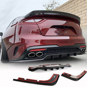 Kia Stinger 2018-2023 Rear Bumper Diffuser Lip Carbon Fiber/FRP