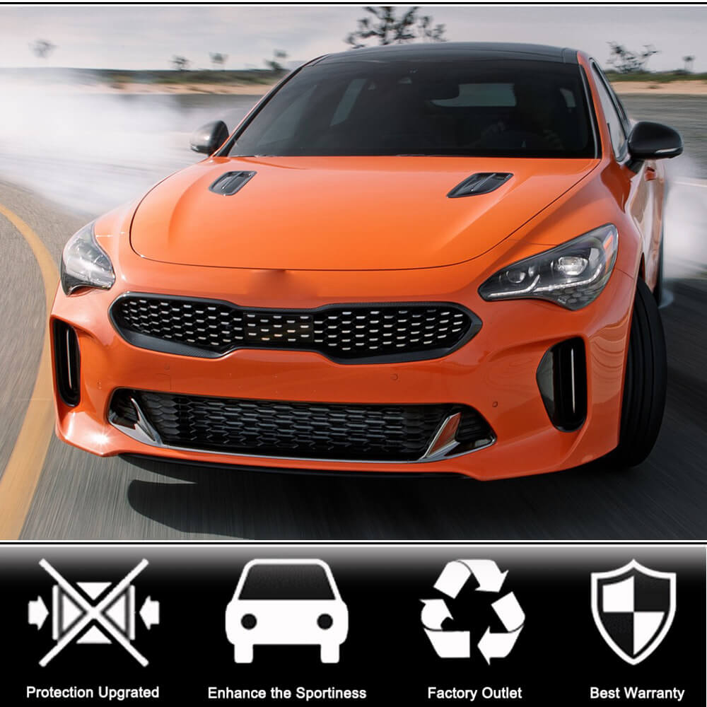 Kia Stinger Front Grille Frame Trim Dry Carbon Fiber/FRP 2018–2022