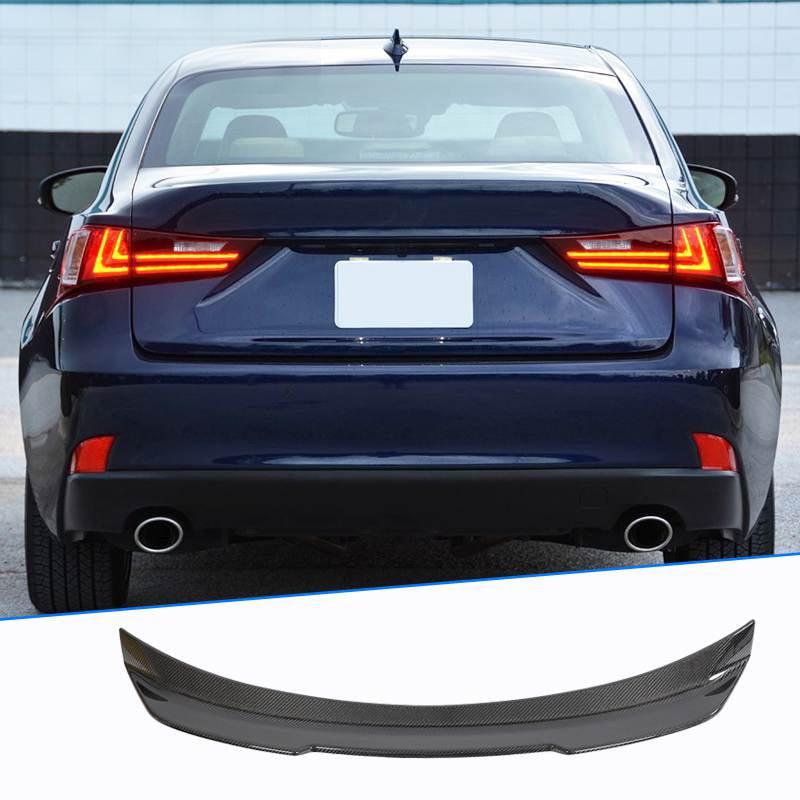 Lexus IS XE30 Sedan Carbon Fiber Rear Trunk Spoiler, 2014–2020