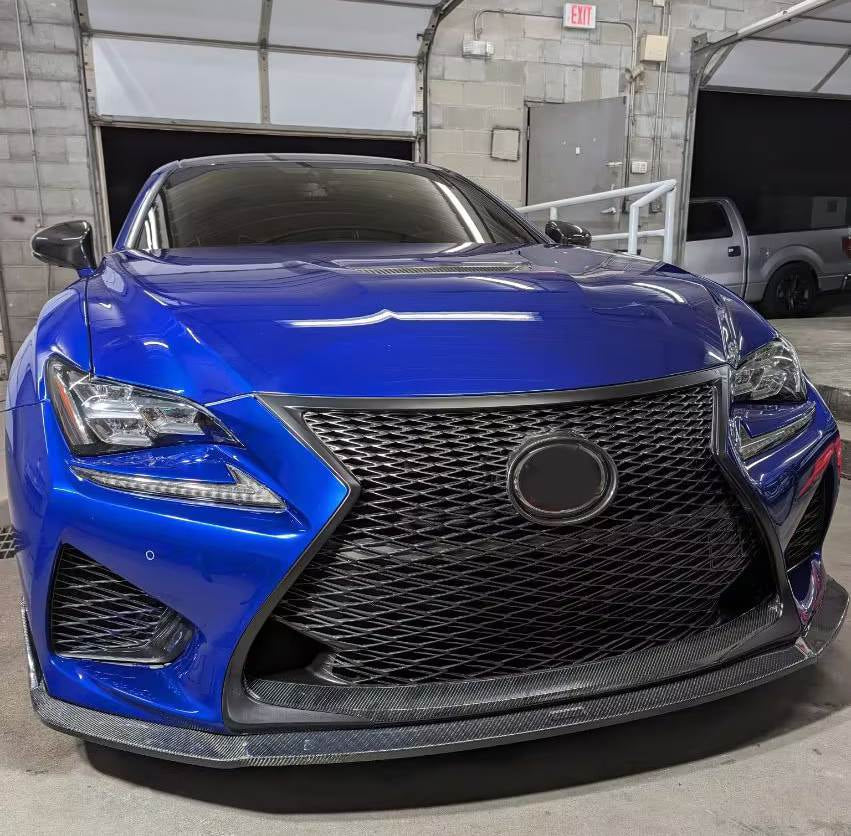Lexus RCF RC-F Base Coupe 2-Door 2015-2018 Front Bumper Lip Carbon Fiber