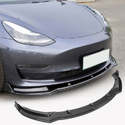 Tesla Model 3 2017-2019 Front Bumper Lip Carbon Look ABS