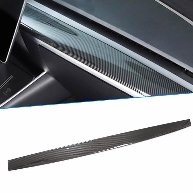 Tesla Model 3 Dry Carbon Fiber Dashboard Trim Strip, 2018–2022