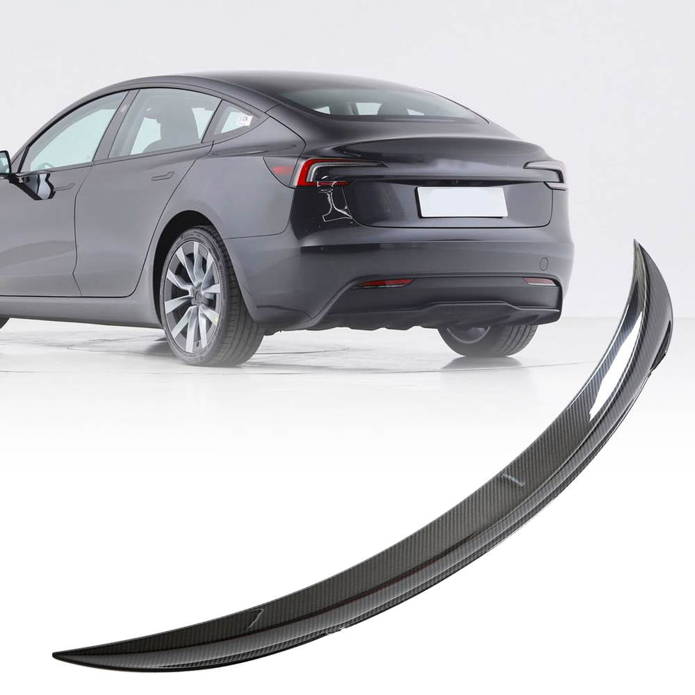 Tesla Model 3 2023 Rear Trunk Spoiler Dry Carbon Fiber