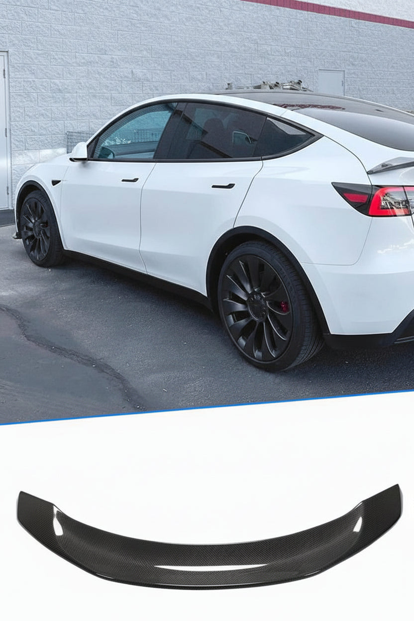 Tesla Model Y Carbon Fiber Rear Trunk Spoiler Boot Wing Lip