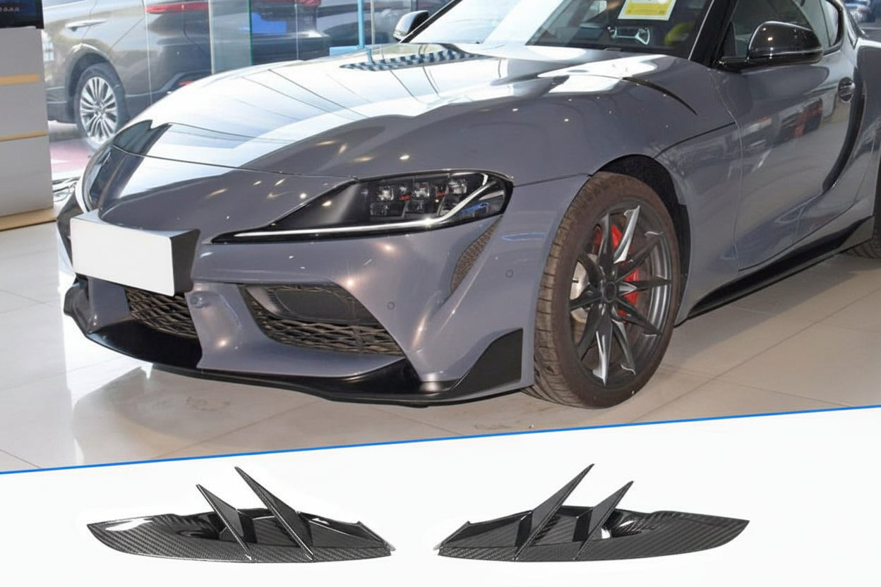 Toyota Supra GR A90 A91 MK5 20UP Front Bumper Vents Prepreg Dry Carbon Fiber
