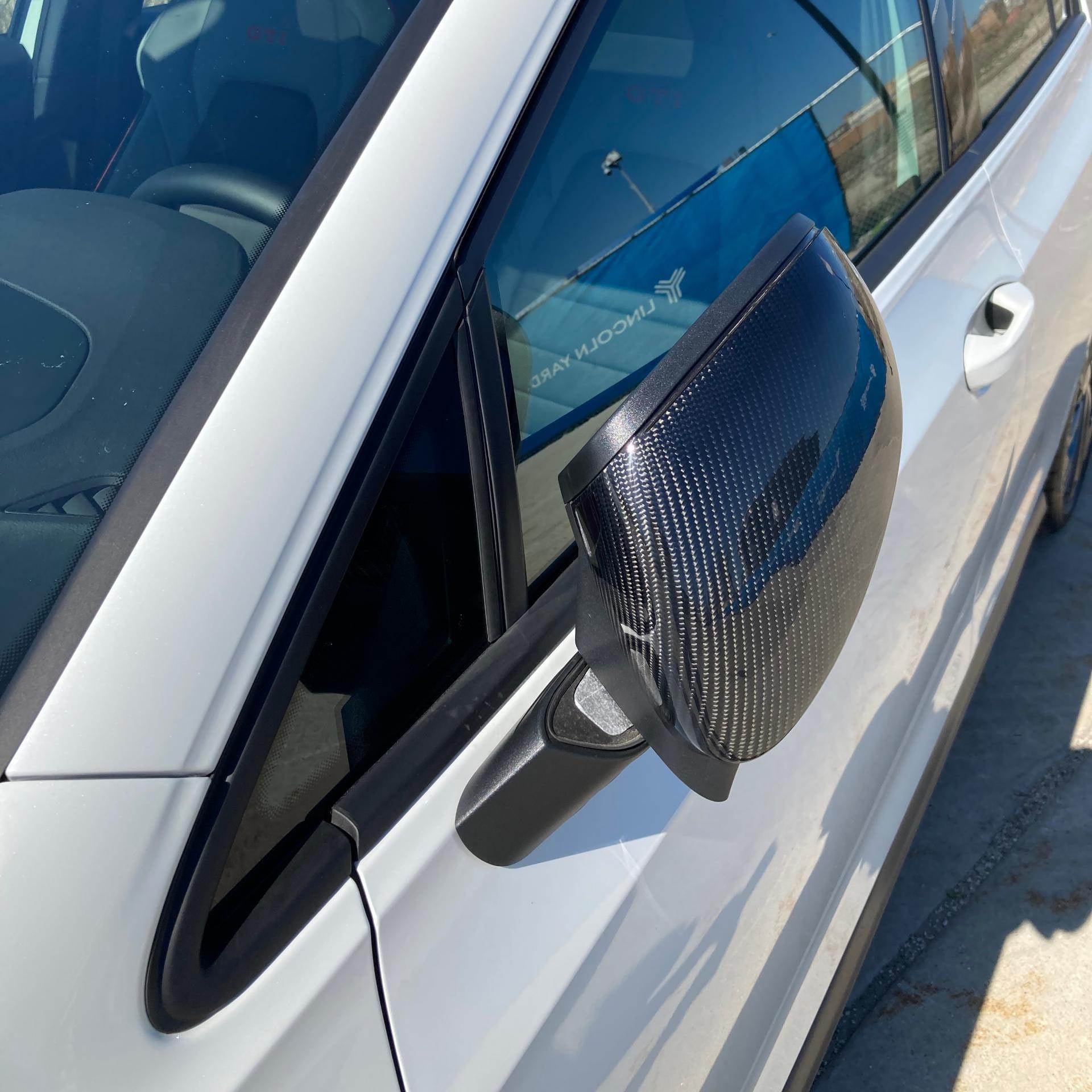 Volkswagen VW Golf 8 MK8 GTI R Rline 2021+ Mirror Covers Carbon Fiber
