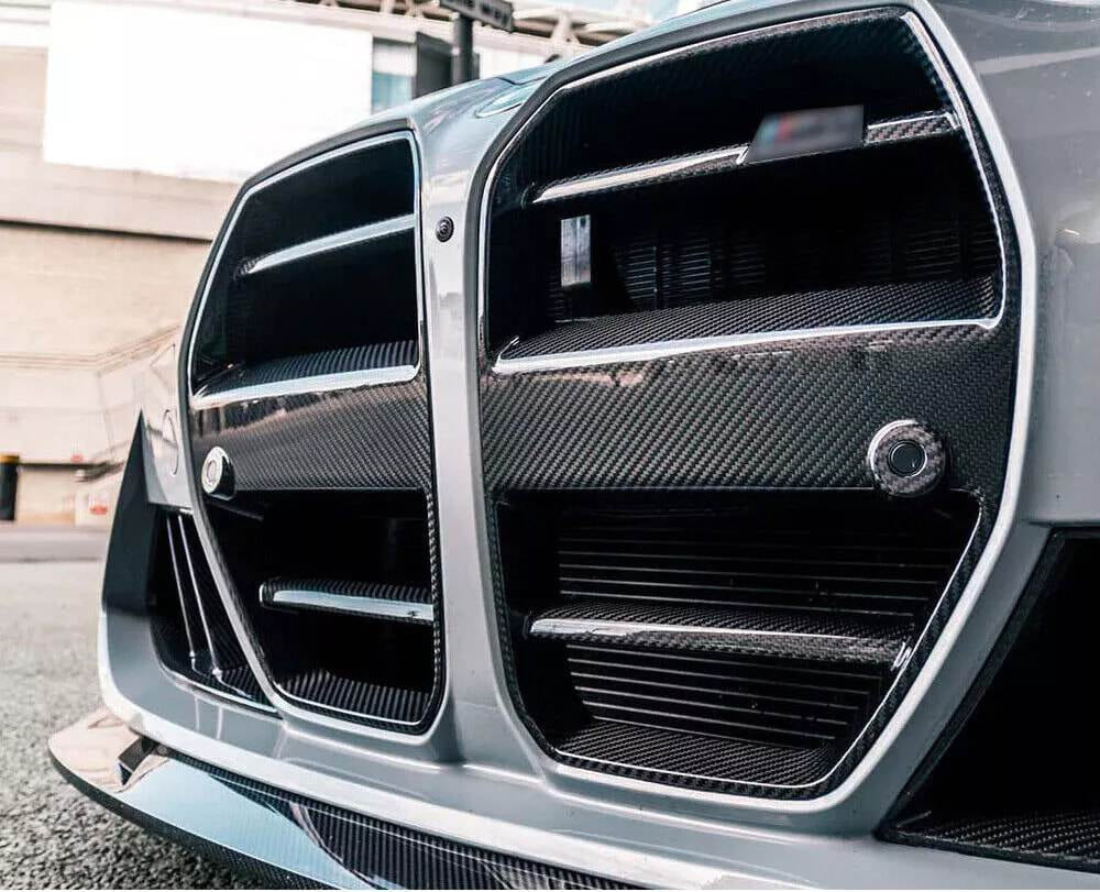 BMW M3 G80/M4 G82 G83 2021+ Front Grille Dry Carbon Fiber (without ACC)