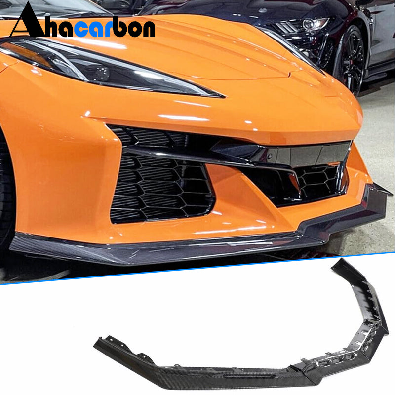 Chevrolet Corvette C8 Z06 Convertible Coupe 2-Door 20-24 Front Bumper Lip Carbon Fiber/FRP