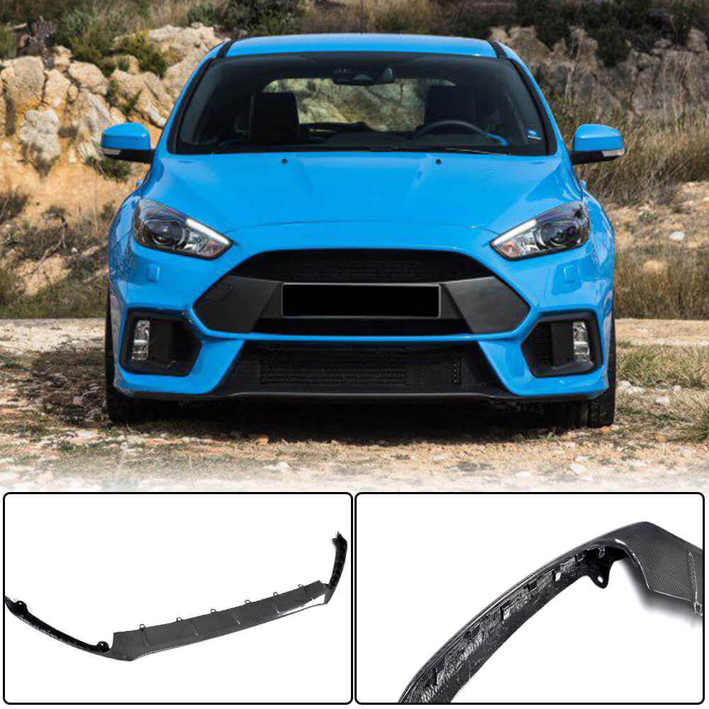 Ford Focus RS Facelift 2016-2018 Front Bumper Lip Carbon Fiber