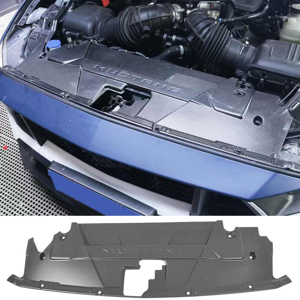 Ford Mustang GT 2024 2025 Water Tank Radiating Plate Cover Dry Carbon Fiber