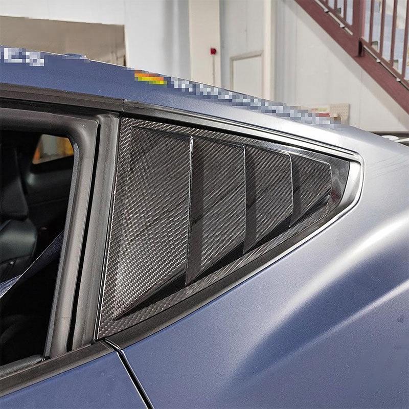 Ford Mustang S650 Carbon Fiber Rear Quarter Window Louvers, 2024–2025