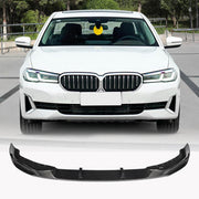BMW 5 Series G30 LCI 530i Base Sedan 4-Door 2021-2023 Front Bumper Lip Full Carbon Fiber