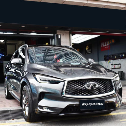Glass Heavy Metal Graphite Grey Wrap Vinyl