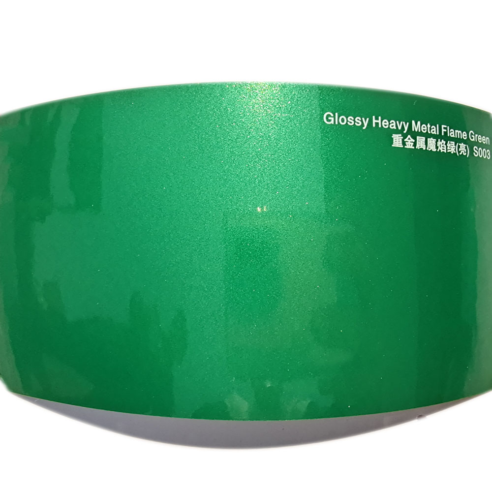 Matte Heavy Metal Flame Green Vinyl