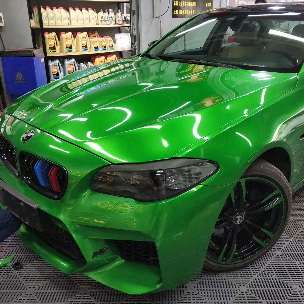 Glass Heavy Metal Flame Green