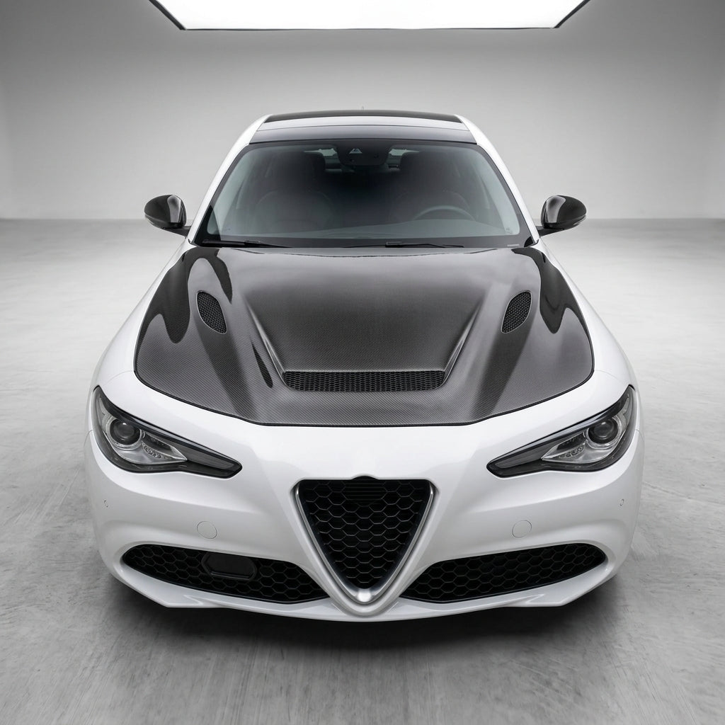 Alfa Romeo Giulia 952 Carbon Fiber Engine Bonnet Hood Cover 2017–2020