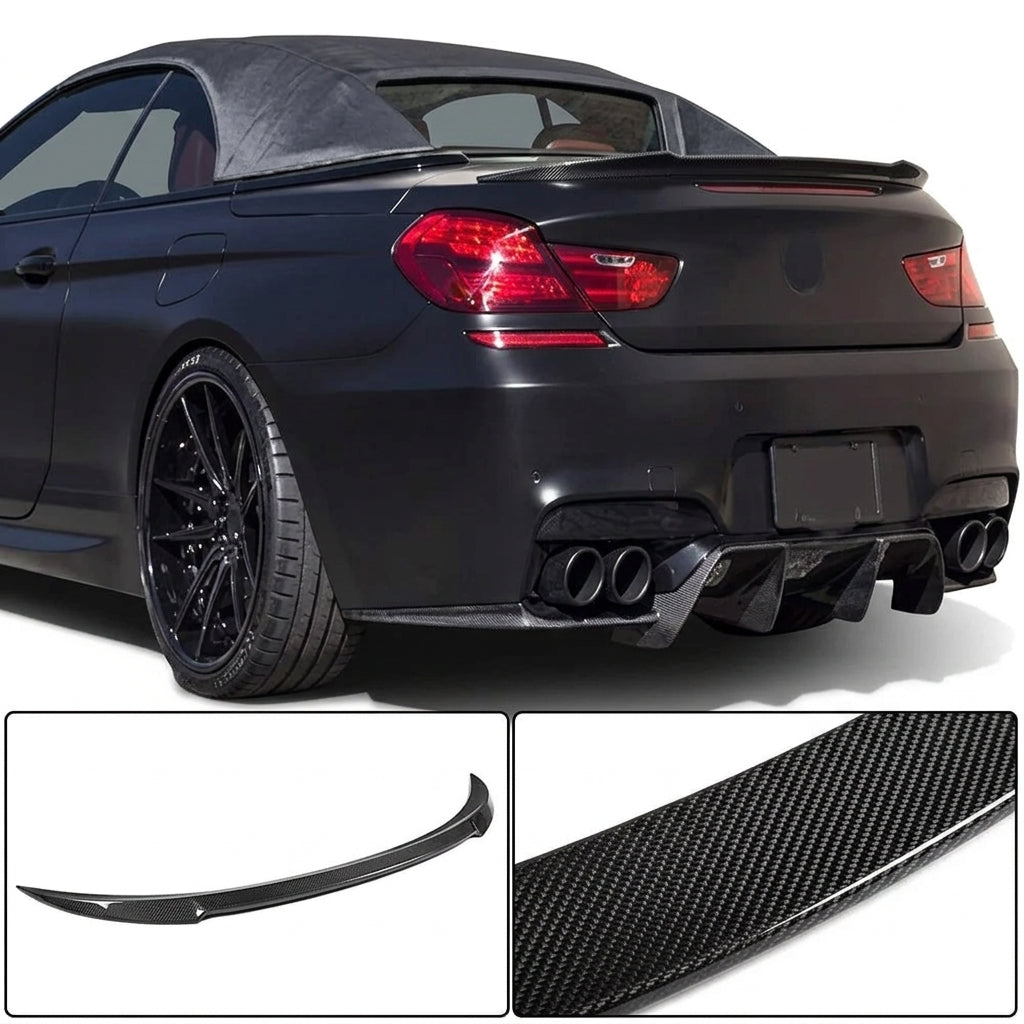 BMW 6 Series F12 640i 650i M6 Convertible 2013-2018 Rear Trunk Spoiler Carbon Fiber/FRP