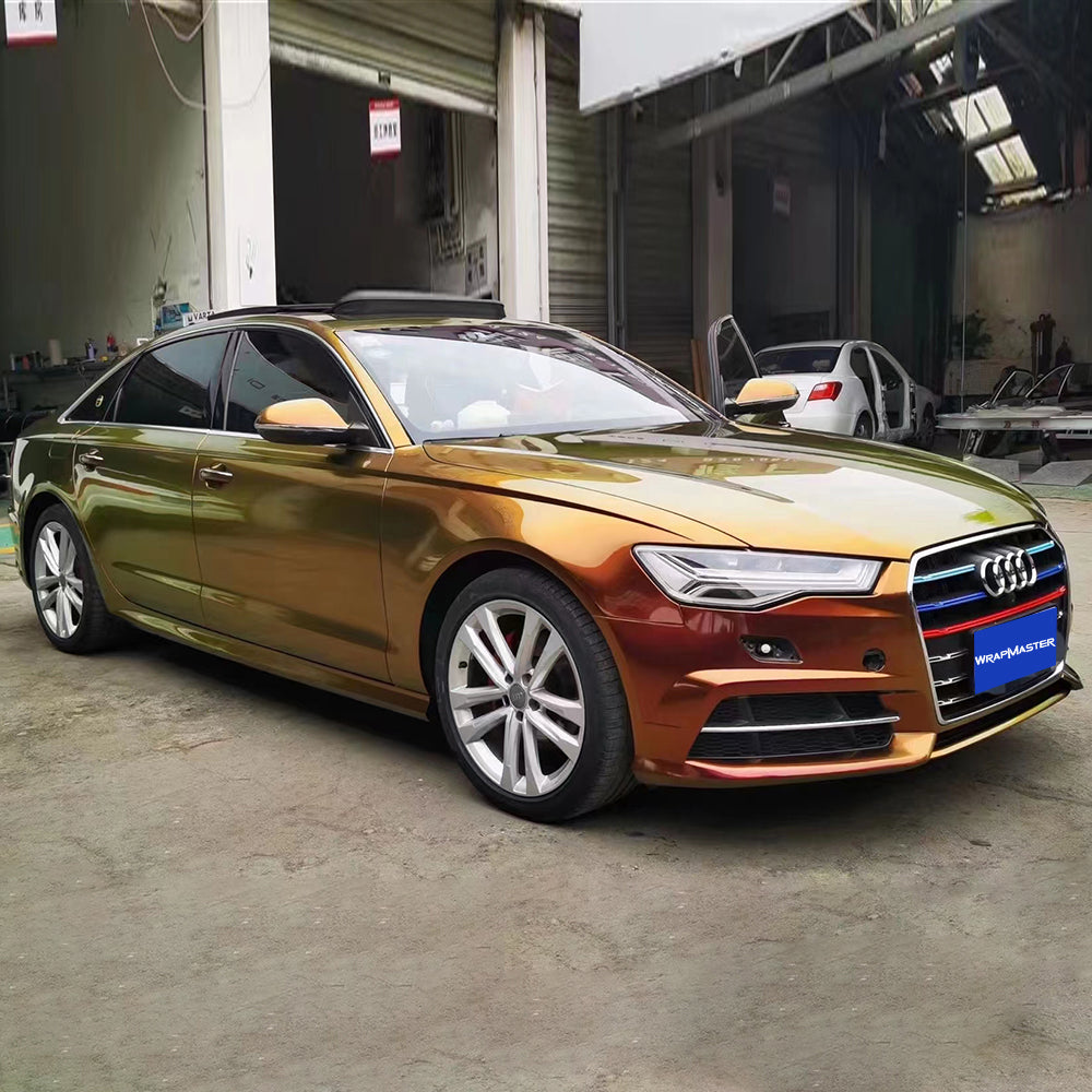Glossy Diamond Sunrise Car Wrap