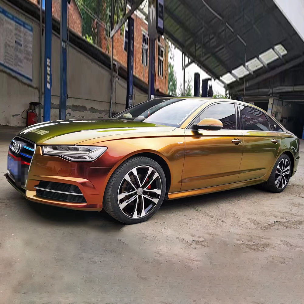 Glossy Diamond Sunrise Car Wrap