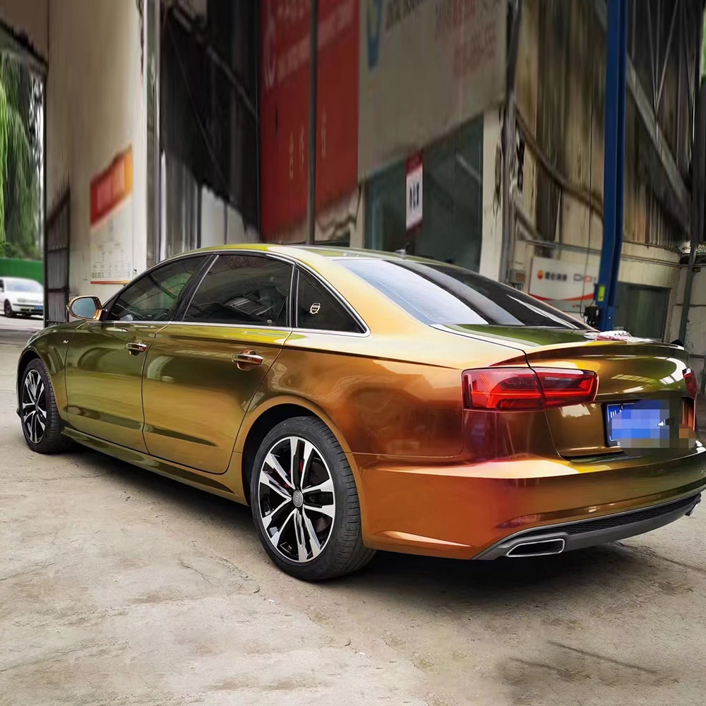 Glossy Diamond Sunrise Car Wrap